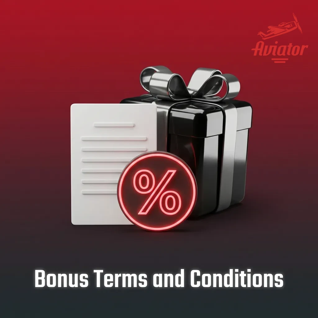 Checklist showing Aviator bonus terms including wagering requirements, time limits, and withdrawal conditions.