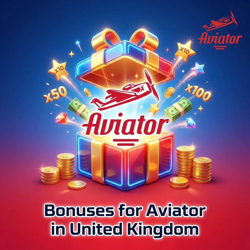 UK Aviator game bonuses including welcome offers, cashback, reload bonuses, and tournaments displayed on casino interface