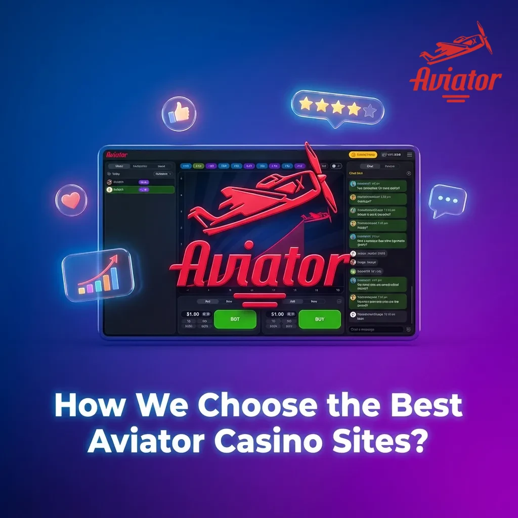 Casino evaluation criteria including licensing, payments, bonuses, and customer support for Aviator game sites