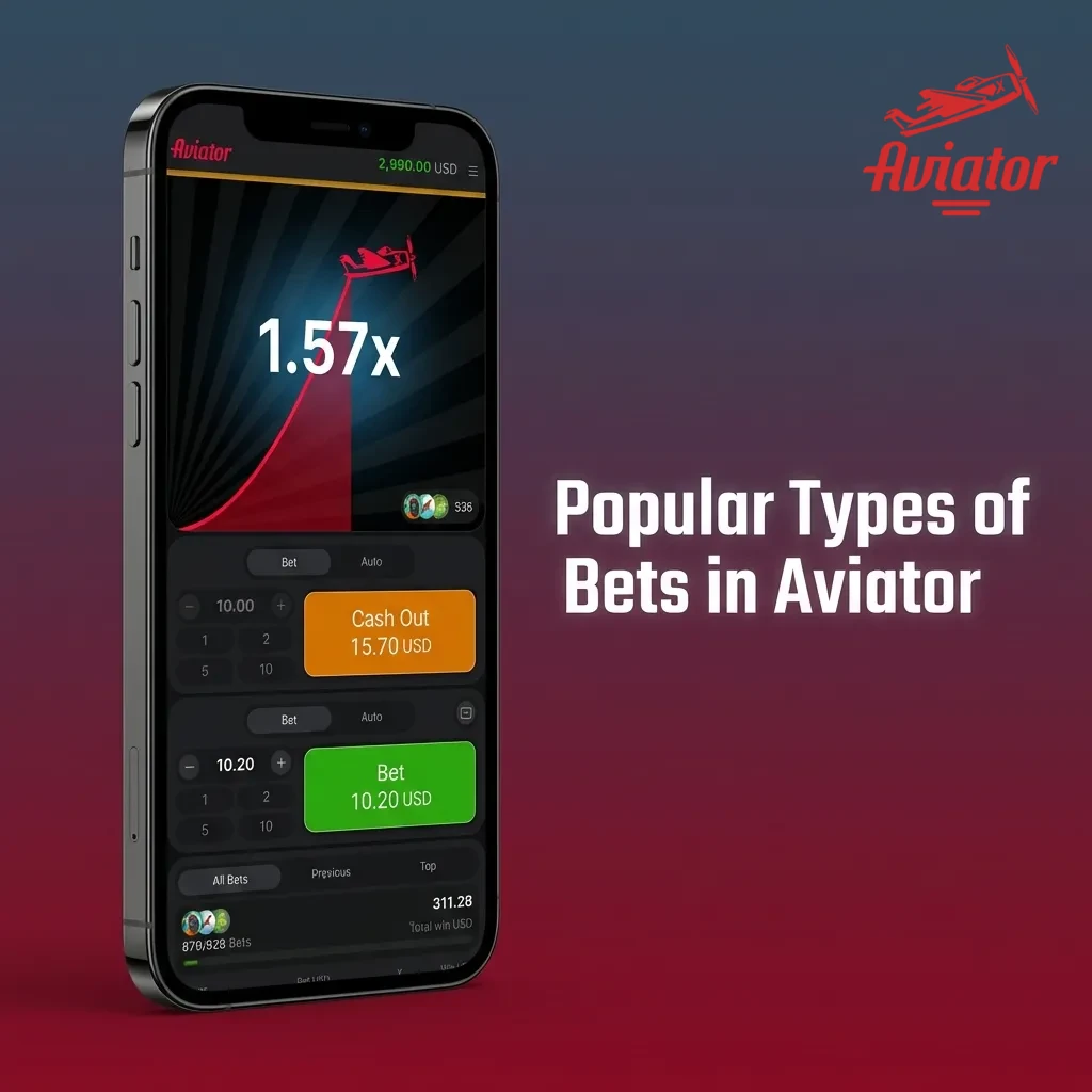 Aviator game interface showing single and dual betting options with auto-bet and auto cash-out features displayed