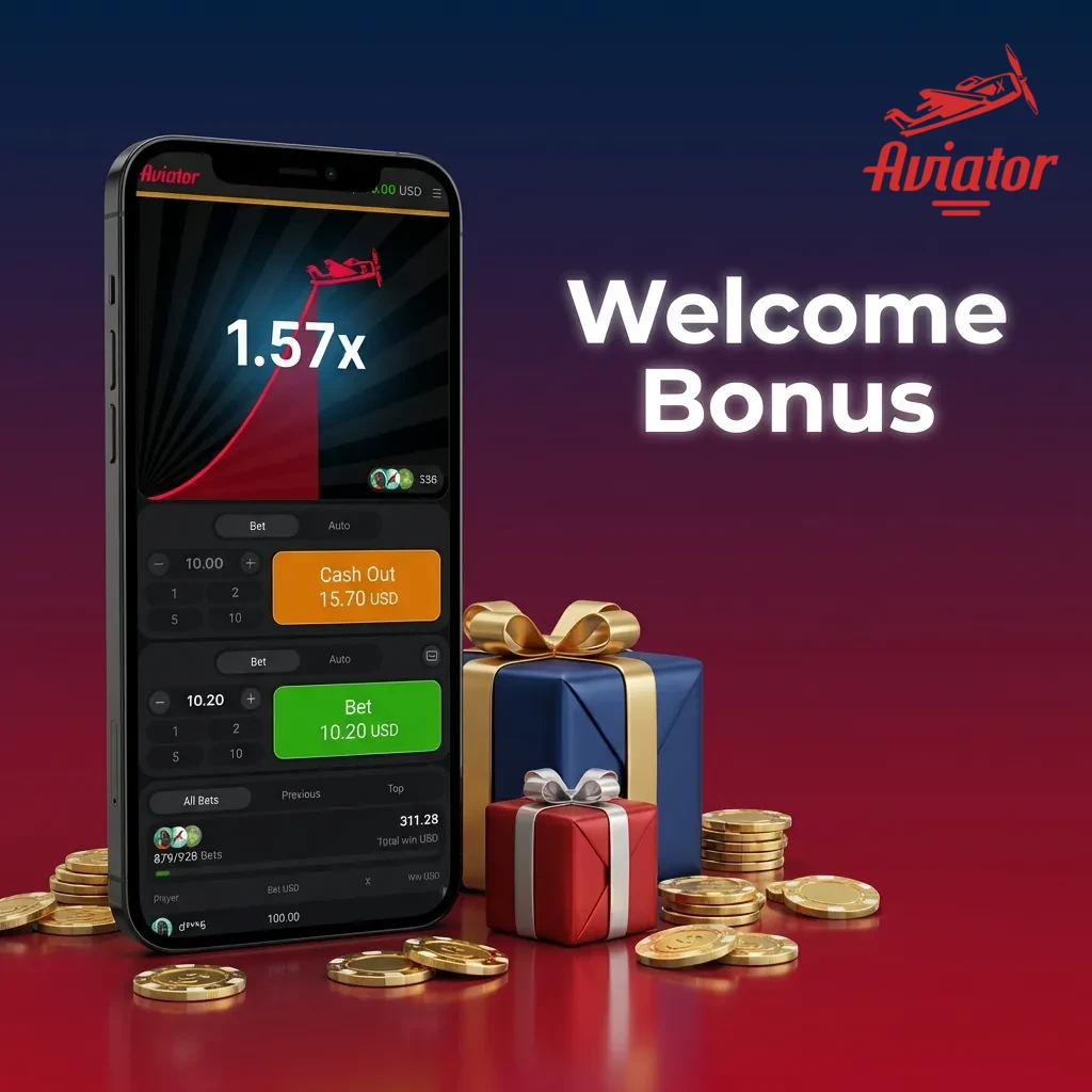 Players receiving bonus funds to boost their initial deposit for Aviator game with matched percentage promotion